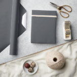 Dark Gray Solid Color Wrapping Paper<br><div class="desc">Solid color wrapping paper in a huge variety of colors for all your wedding and shower gifts.
The colors for 2025 are dark and bold and this is what you will find in my latest designs with color names from various design companies.</div>