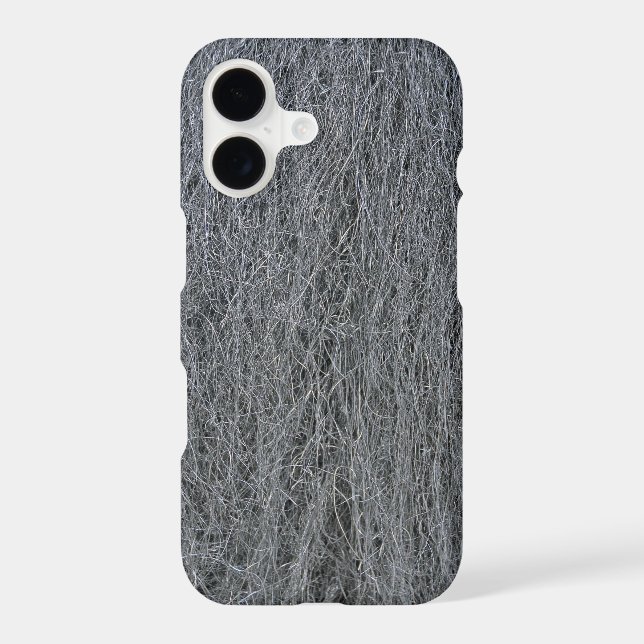 Dark Gray Steel Wool Texture Case-Mate iPhone Case (Back)