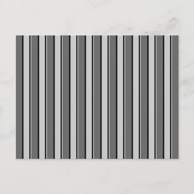 Dark Gray Stripes on Gray Blank Postcard (Front)