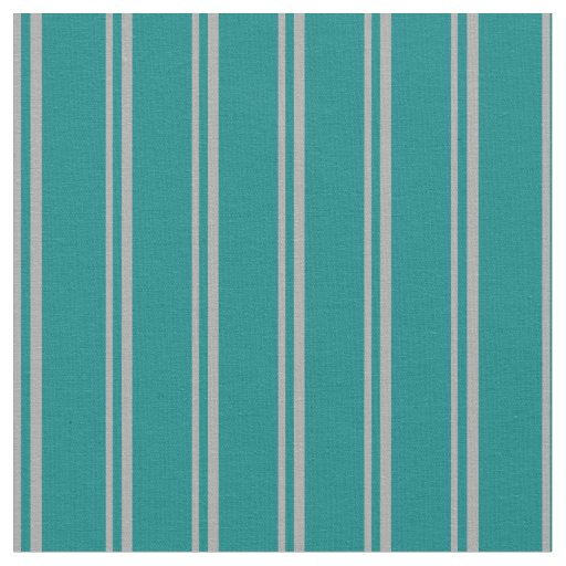 Dark Gray & Teal Striped/Lined Pattern Fabric