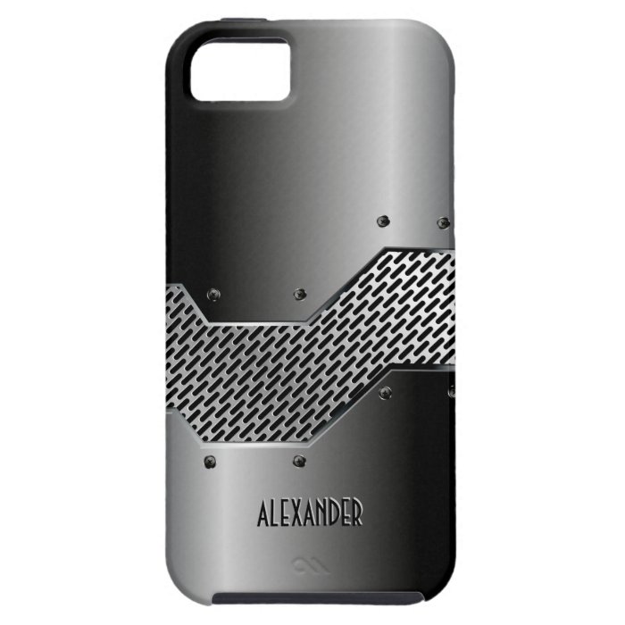 Dark Gray Tones Shiny Metallic Look iPhone 5 Cases