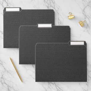 Dark Gray Vintage Faux Leather Texture File Folder