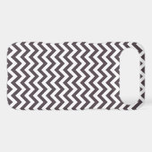 Dark Gray White Chevron Pattern Case-Mate iPhone Case (Back (Horizontal))