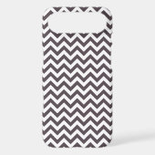 Dark Gray White Chevron Pattern Case-Mate iPhone Case (Back)