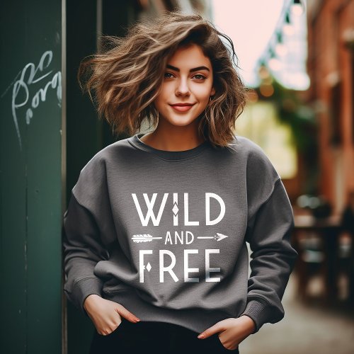 Dark Gray Wild and Free Sweatshirt