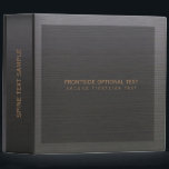 Dark Gray Wood Grain Print Monogram Binder<br><div class="desc">Elegant simple dark gray wood grain print (image of wood). Fully customizable avery binder template. Available on many products.</div>