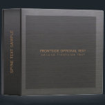 Dark Gray Wood Grain Print Monogram Binder<br><div class="desc">Elegant simple dark gray wood grain print (image of wood). Fully customizable avery binder template. Available on many products.</div>