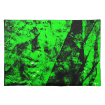 Dark green abstract Cloth Placemat.Dazzling common