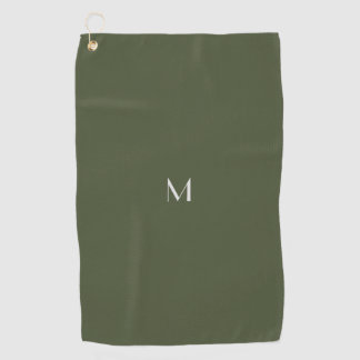 dark green - add monogram golf towel