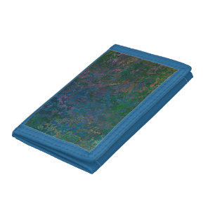 Dark Green and Blue Alcohol Ink Abstract  Tri-fold Wallet