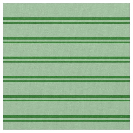 Dark Green and Dark Sea Green Striped Pattern Fabric