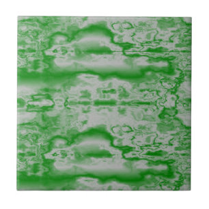 Dark green and gray marble ceramic tile