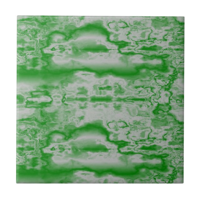 Dark green and gray marble ceramic tile (Front)