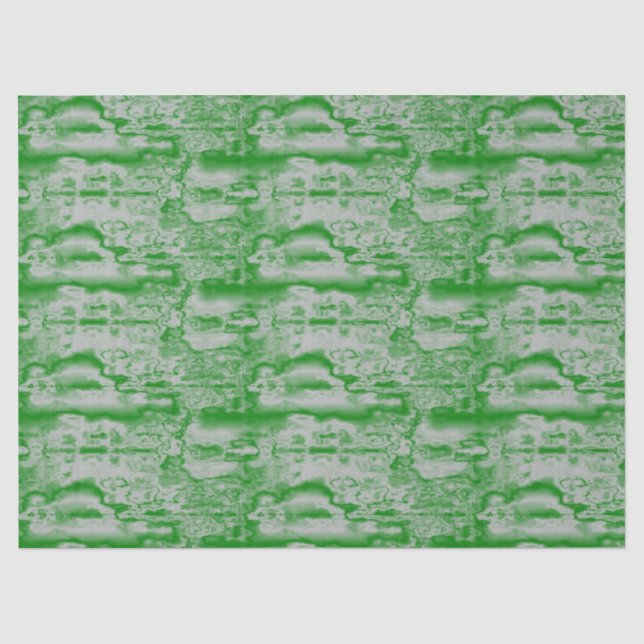 Dark green and gray marble tissue paper (Front)