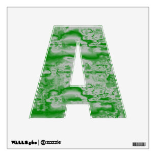 Dark green and gray marble wall decal