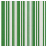 [ Thumbnail: Dark Green and Light Cyan Colored Stripes Fabric ]