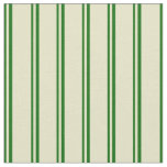 [ Thumbnail: Dark Green and Pale Goldenrod Lines Fabric ]