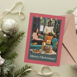 Dark Green and Red Holidays Holiday Card
