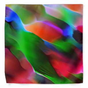 Dark green and red relief and depth bandana