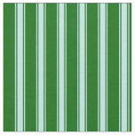[ Thumbnail: Dark Green and Turquoise Colored Lines Fabric ]