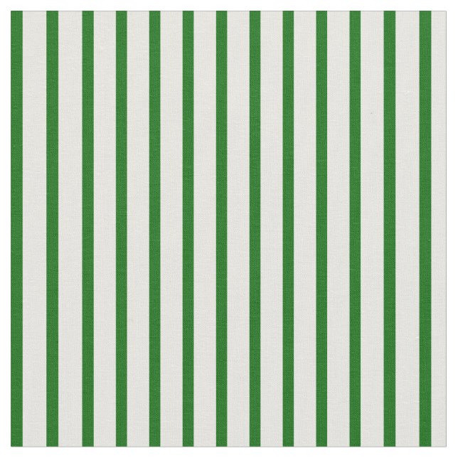 Dark Green and White Colored Pattern of Stripes Fabric (Close Up)