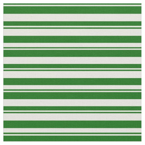 Dark Green & Beige Lines/Stripes Pattern Fabric