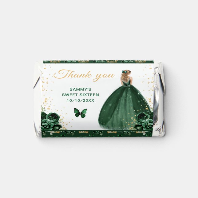 Dark Green Blonde Hair Princess Sweet Sixteen Hershey's Miniatures (Front)
