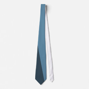 Dark Green, Blue Retro Striped Tie