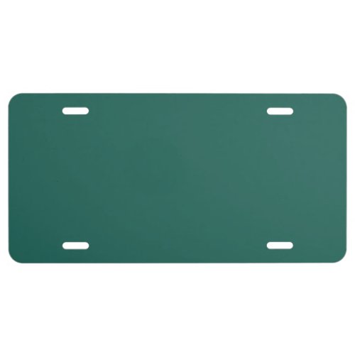  Dark green blue solid color  License Plate