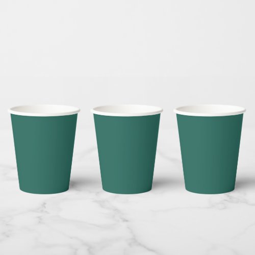  Dark green bluesolid color  Paper Cups