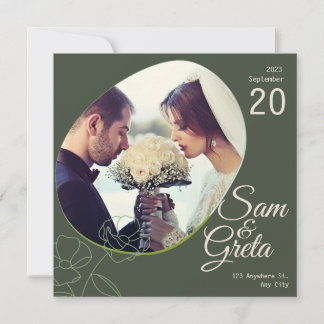 Dark Green Boho Style Wedding