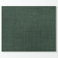 Solid deep forest green wrapping paper
