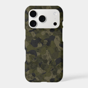 Dark Green Camo Abstract iPhone 17 Pro Case