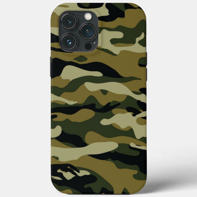 Dark Green Camo Case-Mate iPhone Case (Back)