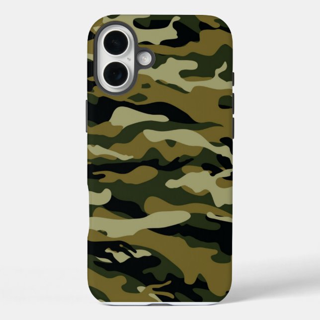 Dark Green Camo Case-Mate iPhone Case (Back)