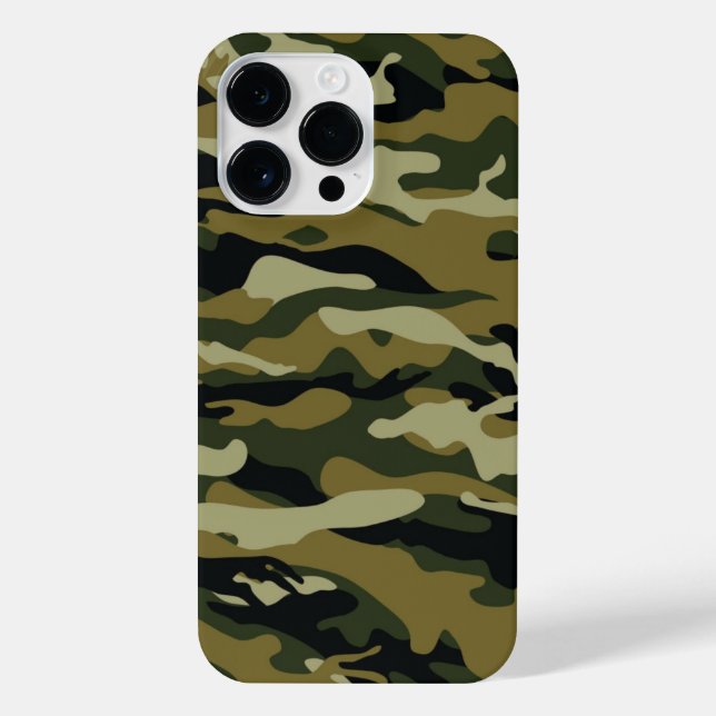Dark Green Camo iPhone Case (Back)