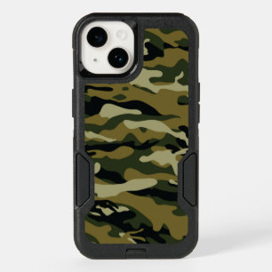 Dark Green Camo OtterBox iPhone 14 Case