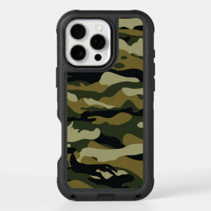 Dark Green Camo iPhone 16 Pro Max Case
