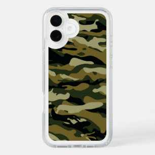 Dark Green Camo iPhone 16 Plus Case