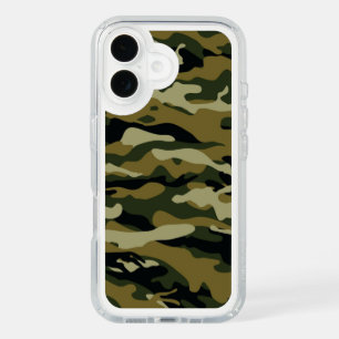 Dark Green Camo iPhone 16 Case