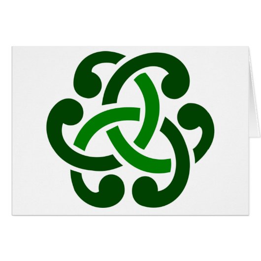 Dark Green Celtic Knot Cards (Front Horizontal)