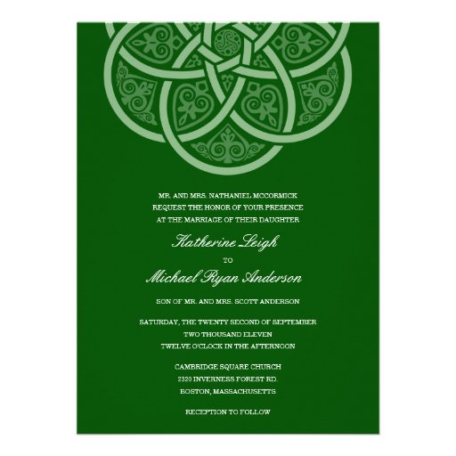 Celtic Knot Wedding Invitations 1