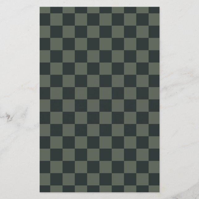 Dark Green Checkerboard (Front)