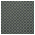 Dark Green Checkerboard Fabric