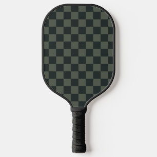 Dark Green Checkerboard Pickleball Paddle
