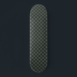 Dark Green Checkerboard Skateboard<br><div class="desc">Dark Green Checkerboard</div>