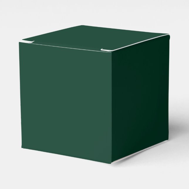 Dark Green Classic Favor Box (Front Side)