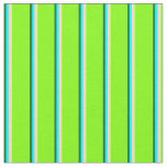 [ Thumbnail: Dark Green, Cyan, Tan & Chartreuse Colored Lines Fabric ]