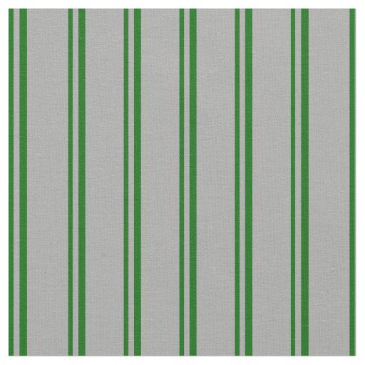 Dark Green & Dark Grey Colored Stripes Fabric