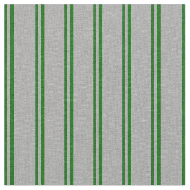 Dark Green & Dark Grey Colored Stripes Fabric (Close Up)